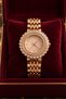 Women's Wristwatch with Stone Embellished Dial in Rose Gold