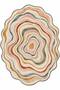ETA Pastel Wave Pattern Modern Woven-Back Decorative Rug eta4457 - 3