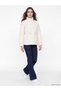 Peak New Season Beige Stand Collar Quilted Women's Puffer Jacket - 2