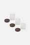 3 Pcs Glass Canisters With Acacia Lids, Transparent - 3