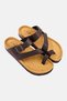 Men Adjustable Buckle Sandals, Brown - 4