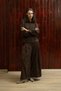 Pleated Velvet Coffee-Colored Pants - 3