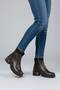 Genuine Leather Comfortable Heeled Zip-Up Mom Boots - 2