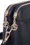 Women's Crossbody Bag, Two-Compartment Stylish Bag - Black Victoria - 3