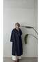 LONG COAT WITH HOOD - NAVY BLUE - 7