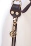 Women's Mini Shoulder Bag and Crossbody Bag with Knitted Straps - Sand Brown Lopez - 4