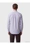 Peak New Season Navy Blue Regular Fit Striped Men's Shirt - 4