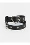 Peak New Season Black Leather Look Girls' Belt