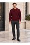 Polo Collar Button-Down Slim Fit Knit Sweater