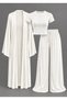 White Casual Three-Piece Set - 3