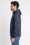 Men Regular Fit Long Sleeve Windbreaker Jacket, Navy - 3