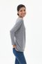 Women's Gray Italian-Patterned Sequin Knit Sweater, Sizes 40–46 - 3