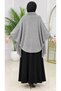 Women's Fringed-Sleeves, Ribbed-Cuffs, Loose-Fit Knit Chic Poncho, Standard Size - 3
