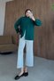 Rosie Zipper Cardigan, Emerald - 3