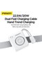 10000 mAh Mini 22.5W Fast Charging power Bank PD 3.0 Ultra Compact Travel Portable with Built in Dual Type C & Lightning Cable LED Display Charge your iPhones Ipad and Android Devices - 4