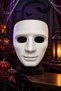 Halloween Paintable White Blank Men's Face Mask—Halloween Party Costume Accessory - 4