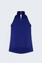 Turtleneck Blouse - Cobalt Blue - 4
