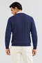 Men’s, V-neck, Button-front, with knitted details, Regular Fit, Knit Cardigan - 5