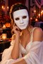 Halloween Paintable White Blank Men's Face Mask—Halloween Party Costume Accessory - 2