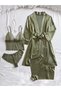 Set pijamale, verde - 3