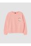 Peak New Season Pink Printed Girls' Sweatshirt