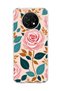 Poco X3 Pro Compatible Transparent Phone Case with Pink Rose Petal Print