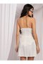 Rochie mini, alb - 2
