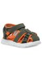 Khaki, Green, and Orange Baby Sandals - 2