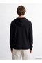 Peak New Season Black Embroidered Men's Hooded Cardigan - 4