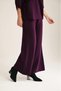 Solid Knitted Wide Leg Trousers Purple - 4