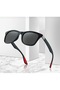 Men's Checked Square-Frame Sports Sunglasses with UV400-Protected Lenses - 4