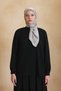 Black Blouse with Detailed Collar - 2