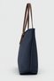 Navy Blue Women's Buckled Shopper Bag - 4