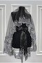 Black and Silver Henna Veil Set, Guipure Lace Face Veil, for Weddings, Engagements, Vows, Circumcisions, Bindallı, Kaftan, and Groom - 7