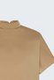 Batwing Sleeve Loose-Fit Blouse - Camel - 3
