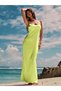 Rochie maxi, verde - 5