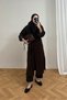 Fur-Trimmed Long Knit Cardigan 92-9206 - 2