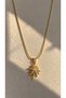 Gold-Toned Sun and Star Women's Necklace with Gemstones - 2