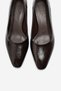 SOVANA Brown Leather Women's Heeled Shoes - 4