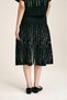 Shimmer Patterned Flared Skirt Black & Beige - 4