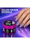 Global Fashion Aurora Sparkle Builder Gel for Nails 15g, Holographic Glitter Nail Extension Gel with Sparkling Flakes, UV LED Gel for Nail Art, Overlays & Strengthening, HEMA & TPO Free, 11 - 3