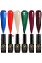 Black Elite Gel Nail Polish Set Enchanted Grove, 6 x 8ml - Soak Off UV LED Gel Polish Kit, Long-Lasting High Gloss Colours for Salon and Home Manicure