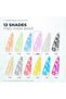 Global Fashion Ocean Wave Blooming Liquid 12ml, Bubble & Lace Nail Art, 04 - 7