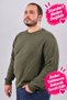 Large Size Crew Neck Long Sleeve Men's Sweatshirt - 2