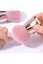 Adorable Mushroom Nail Art Brushes - Tiny & Precise for Flawless Details - Soft Bristles for Acrylic Gel Nails - Professional Cleaning Brush - Cute, Durable, Cruelty-Free | Mashroom Brush Gold Pink - 6