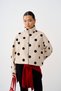 Women's Polka Dot Zipper Jacket in Stone