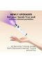 GLOBAL FASHION Mini UV LED Ai Nail Lamp for Gel Nails, Cordless Handheld Flash Cure Light, 800mAh Rechargeable USB-C, 30/60s Timer, Smart Sensor, Magnetic Gooseneck Stand - 2