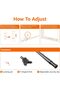 69.85 CM Adjustable Security Bar - Black, 1-Pack - 2