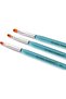 Fine Bristle Nail Art Brush Set for Perfect Application of Gel Polish, Acrylic Nails, and Nail Extensions | | (Set) - 3