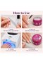 Global Fashion Disco Flashing Glitter Builder Gel 15g, Shade 02 - Reflective Glitter Nail Extension Builder, Thick Self Levelling UV LED Sculpting Gel for Overlays and Nail Art - 5